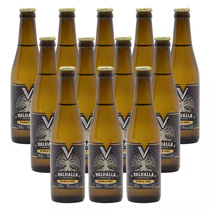 Valhalla Hidromiel - Doble Miel - Caja de 12 Botellines de 33cl - 1