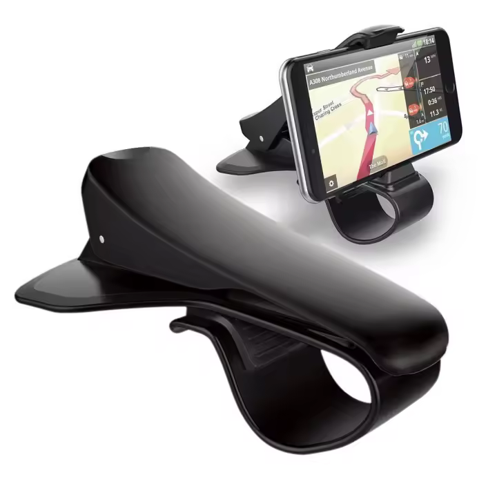 Niucom soporte de móvil para coche diseño de pinza para salpicadero GPS smartphone adaptador para vehículo, rejilla de ventilación - 1