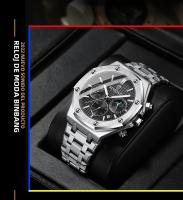 Reloj De Pulsera De Lujo Para Hombre BINBOND Calidad Superior Acero Inoxidable Resistente Al Agua Con Luminiscencia Fecha Casual - details 16
