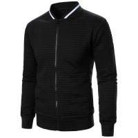 Chaqueta De Manga Larga Para Hombre Con Cuello Erguido Y Cremallera Estilo Casual Chaqueta De Patoche Con Patrón Cuadriculado - details 26