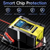 Cargador de batería de coche de 7 etapas, litio, 12 V, 6 A, 24 V, 3 A, para reparación de pantalla táctil, carga de plomo ácido húmedo, pantalla LCD digital - details 3