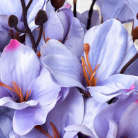 DociDaci Flores Artificiales Magnolia Para Decoración De Hogar Bodas Fiesta Navidad Accesorios De Fotografía Propiedades De Flores De Seda - details 5