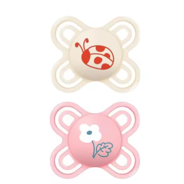 MAM Chupete Perfect Start Silicona 0-2 Meses 2 unidades (rosa y blanco) ✅ Entrega 24/72h - 1