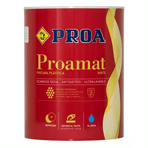 PINTURA EXTERIOR MATE ANTIMOHO ANTIVERDÍN. LUARCA. 750 ML. PROAMAT - 1
