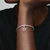 Pandora Charm Colgante Mujer Plata de Ley Corazón Madre Mum 798887C01 - details 0