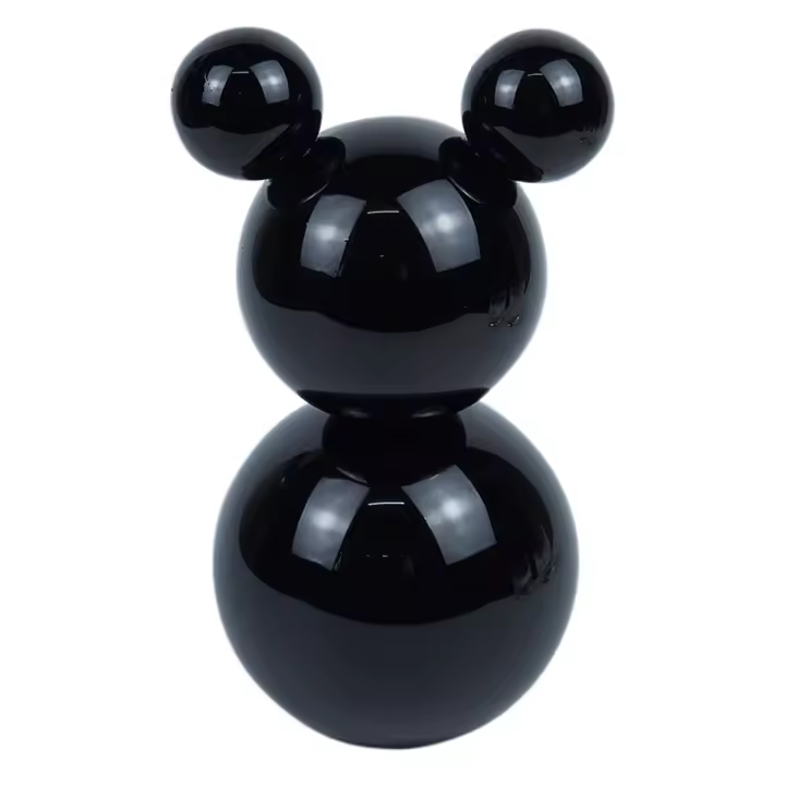 Signes Grimalt Figura cristal | Figura de Sobremesa Negro Contemporaneo 14X8X8cm - 1