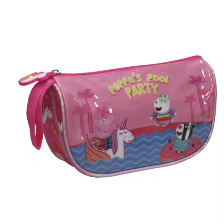 Peppa Pig Neceser 60025 Rosa Niña Estampados Divertidos Cremallera Resistente - 1