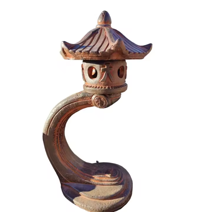 AZJARDIN.COM - Farol oriental de hormigón 68cm ideal para decorar jardín - 1