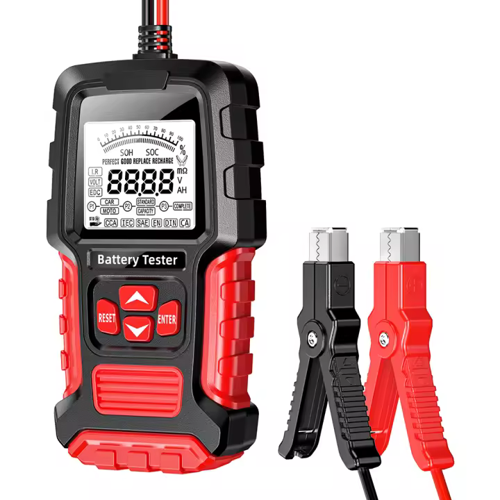 Testero De Batería De Coche 12V 24V Analizador Digital LCD Para Carro Camión Motocicleta Herramienta De Diagnóstico Y Análisis - 1