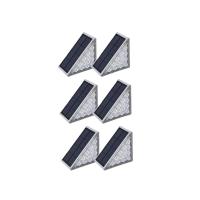 Luz de Escalera para Exterior IP67 Impermeable Luces Solares para Exterior Blanco Cálido 3000K Luz Lámpara Solar Auto ON/OFF Escalera iluminación LED para Jardín Patio Paquete de 6 - details 5