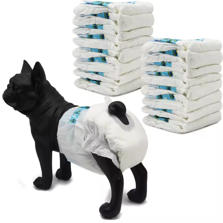 Pañal para Perro Sanitarios Mascotas Desechables Hembra Cachorro ​Entrenamiento Súper Absorbente Braguita Higiénica 6 Tamaños Elegir BPS-2180 - 1