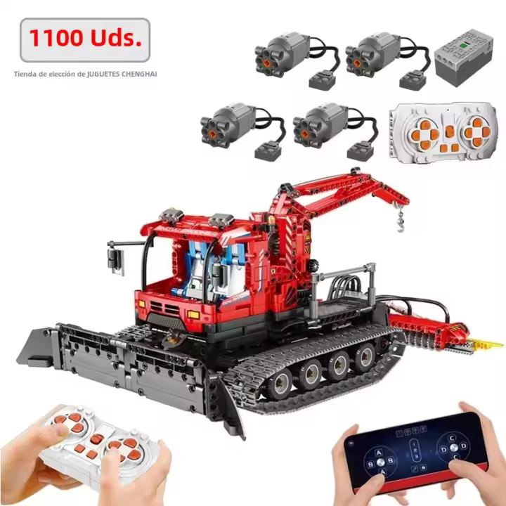 Bloques De Construcción RC Para Niños Coche Eléctrico Remoto De Control De Niebla Vehículo Técnico Para La Ciudad Juguetes Para Niños - 1