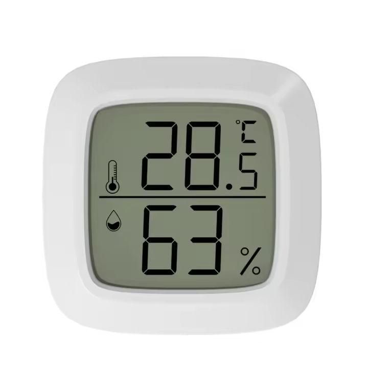 Estación Meteorológica Digital Con Termómetro Y Higrómetro Monitor De Humedad Y Temperatura Con Absorci\u00f3n Magnética Pantalla LCD Estilo De Soporte Y Colgante Para Interior - 1