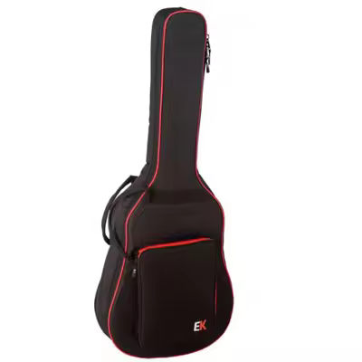FUNDA EK PARA GUITARRA ACÚSTICA DE 10mm. ROJA - 1