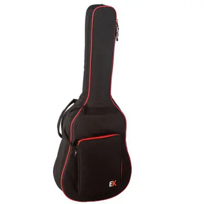 FUNDA EK PARA GUITARRA ACÚSTICA DE 10mm. ROJA - 1
