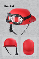 Gorro De Béisbol DS 2023 Retro Casco De Verano Para Motocicleta Cruzador Chopper Vintage Con Abertura Frontal Para Scooter Y Gangster - details 5