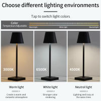 Lámpara De Mesa Recargable USB Con 3 Niveles De Iluminación Toque LED Para Estudio Oficina Bar Lámpara Nocturna Móvil - details 1