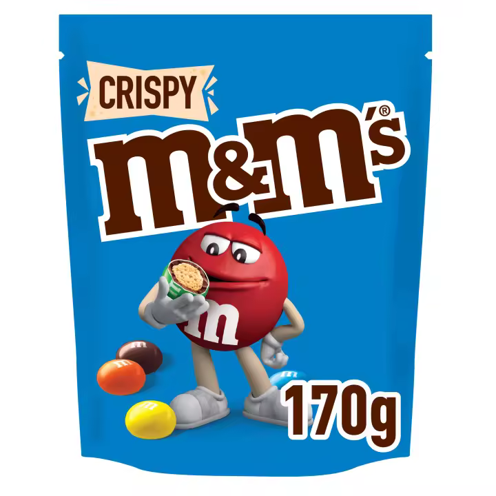 M&M's bolitas de Arroz Inflado y Chocolate con Leche, 9 packs de 170g - 1