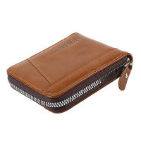 Cartera De Cuero Para Hombre Lujo Monedero Con Bolsillo Para Monedas Y Tarjetas Cierre De Cremallera Antirrobo Regalo Para Hombres - details 27