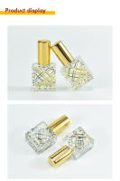 Botella De Perfume Recargable 9ml Contenedor De Líquidos Para Cosméticos Viaje Portátil Vidrio Electroplazado Reutilizable - details 2