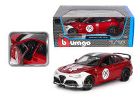 Modelo De Coche Clásico Bburago 1:18 Alfa Romeo Giulia GTAm #99 Aleación Lujo Juguete Colección Regalo Para Adultos Y Niños - details 7