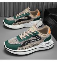 Zapatos De Deporte Para Hombre 2024 Nuevos U Cuero Casual Vulcanizados Transpirables Zapatillas De Caminar Y Correr Plataforma Planas Con Cierre Elástico Material De Suela EVA Talla Verdadera Para Verano - details 16