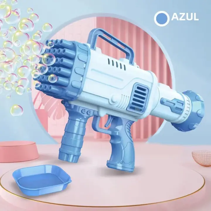 Nueva Máquina De Burbujas Eléctrica 2024 Con 69 Agujeros Juguete Mágico Para Niños Para El Baño Y Exteriores - 1