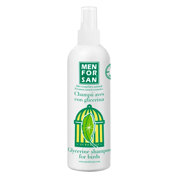 MENFORSAN - CHAMPÚ ABRILLANTADOR DE PLUMAS CON GLICERINA DE 125 ML - 1
