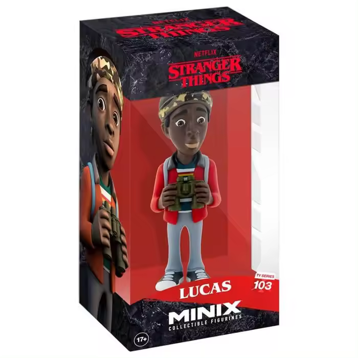 MINIX 12CM STRANGER THINGS LUCAS. Producto innovador y de gran calidad, diseñado para brindar una experiencia única. Perfecto para regalar o disfrutar personalmente. - 1