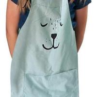 Delantal de mezcla de algodón para padres e hijos (2 unidades), delantal creativo con bolsillos, ideal para el día a día, ideal para cocinar y hornear para adultos y niños. - details 4