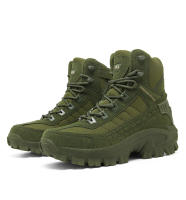 Botas De Táctica Desértica Para Hombres Zapatos De Senderismo Con Cubierta Alta Impermeables Y Seguridad Anteojos De Trabajo - details 16