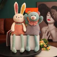 Muñeco De Peluche De Conejo Dormido Para Regalo De Vacaciones Con Piernas Largas Y Cola Easter Skirt Lindo Juguetes Para Niños Y Adultos - details 3