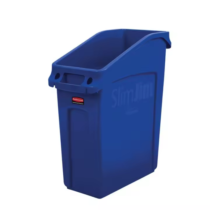 Rubbermaid Contenedor Slim Jim® para debajo del mostrador 50 l azul - 1