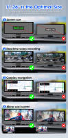 Cámara De Dashboard 4K Con Wireless Carplay Pantalla Grande De 11.26 Pulgadas Línea De Oro Multimedia Navegación GPS Para Coche - details 0