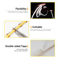 Tira De LED COB 5V USB Dimmable Con Interruptor Táctil Para Iluminación De Armarios De Cocina 1/2/3/5M Blanco/Cálido Blanco - details 2