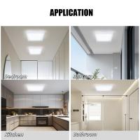 Lámpara De Techo LED Cuadrada Para Dormitorio Oficina Cocina Luz Interior Moderna Decoración Hogar Fuente De Alimentación AC Válvula Incluida Potencia 18W-48W - details 4