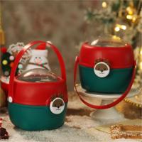 Caja navideña Caja de regalo navideña de frutas navideñas Embalaje navideño Contenedor navideño PP Caja portátil para regalos creativos y decoraciones festivas Almacenamiento de cereales - details 1
