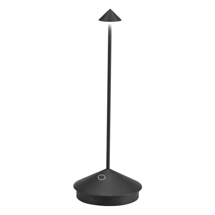 Lámpara de Mesa LED Pina Pro, Negro Mate, Recargable, Regulable, Eléctrica, 2200-2700-3000 K, Azafrán - 1