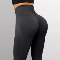 Pantalones De Yoga Para Mujer De Cintura Alta Y Sin Costuras Talla True Fit Nylon Tejidos Hasta La Rodilla Zapatos De Gimnasio - details 5