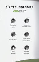 Nueva cortadora de pelo automática con succión de pelo, cortadora de pelo eléctrica, cuchilla ajustable, distancia, cuerpo impermeable, pantalla digital LCD - details 1