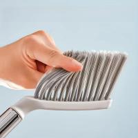 Juego De Escoba De Escritorio Compacto Duradero De Plástico Para El Hogar Fácil De Almacenar Y Usar Incluye Escoba Y Escobita Color Sencillo Blanco Y Verde Oscuro - details 3