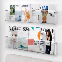 Estante De Exhibición De Figuras De Acrylico Transparente Para Pared 1 Pieza Almacenamiento Para Revistas Y Comics Soporte De Pared Moderno - details 3