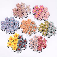 12Pcs Bolsa De Cinturones Elásticos Para Niñas Con Flores Hermosas Accesorios De Cabello Para Niños Amantes De Los Detalles - details 1