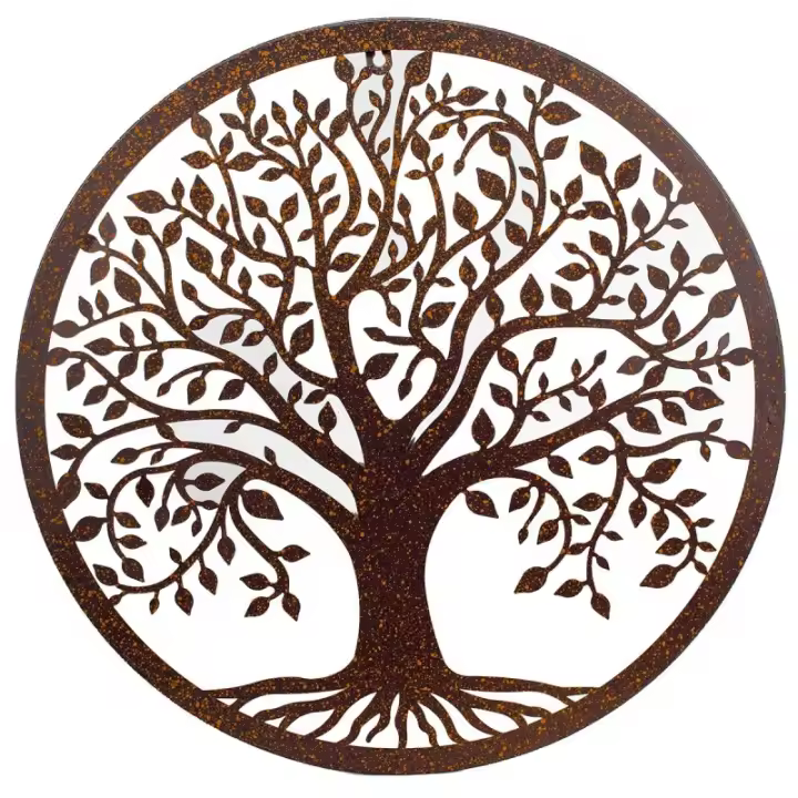 SIGNES GRIMALT Adorno Arbol de la Vida Metal 82x1x82cm Mandalas Decorativos Pared - 1
