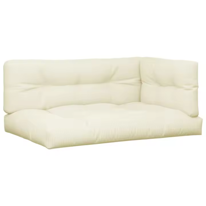vidaXL Cojines para sofá de palets 5 unidades tela Color Antracita,  Crema,  Rojo y mas Cojín Decorativo de Asiento Cojines de muebles de salon - 1