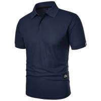 Camisa Polo Hombre Verano Manga Corta Color Sólido Transpirable Camiseta Ligera Para Fitness Estilo Callejero Cuello Redondo - details 3