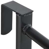 vidaXL Soporte montura brazo portátil con gancho brida hierro negro - details 5