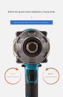 Llave de Impacto Profesional 1000N - Máximo Par Motor, 850W de Potencia - Ideal para Talleres y Uso Industrial (Incluye Maletín y 2 Baterías) - details 3