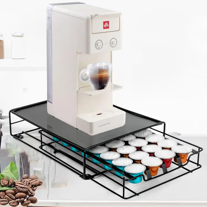 C.A - Soporte Organizador para Cápsulas de Café Nespresso - Dispensador con Soporte para Máquina de Café - 1