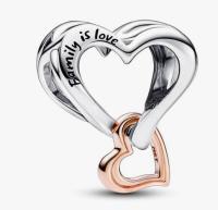 PANDORA Moments en Plata esterlina con Baño de dos tonos (only Colgante, Cadena no incluida) - details 1